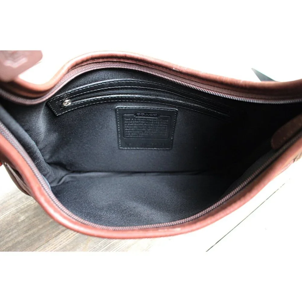 Coach Vintage - Ergo Neo Pocket Zip in Mahogany + Nickel Hardware, Mexico 1998